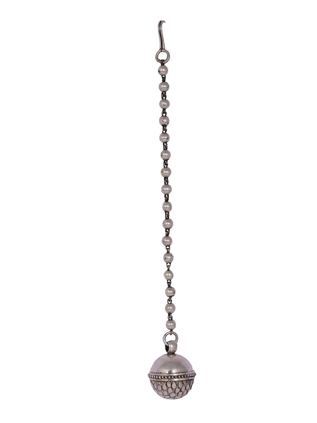 Shyle 925 Sterling Silver Oxidized Maang Tikka