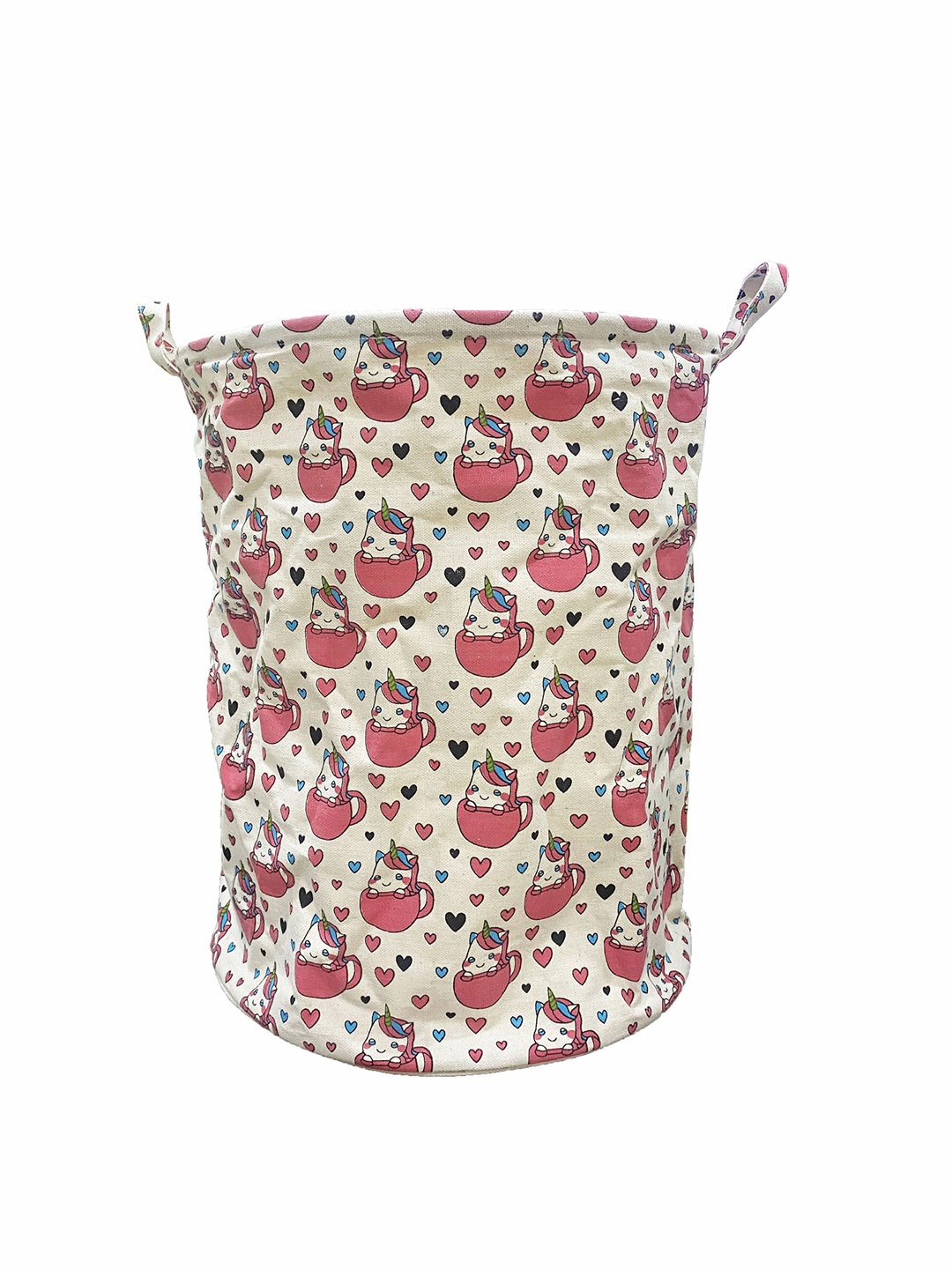 

Polka Tots White & Pink Unicorn Printed Laundry Bag