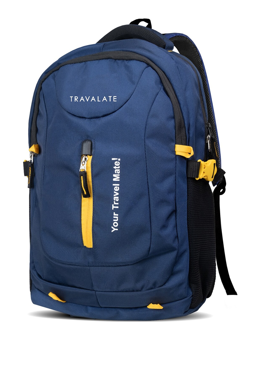 

TRAVALATE Unisex Brand Logo Printed Backpack, Blue