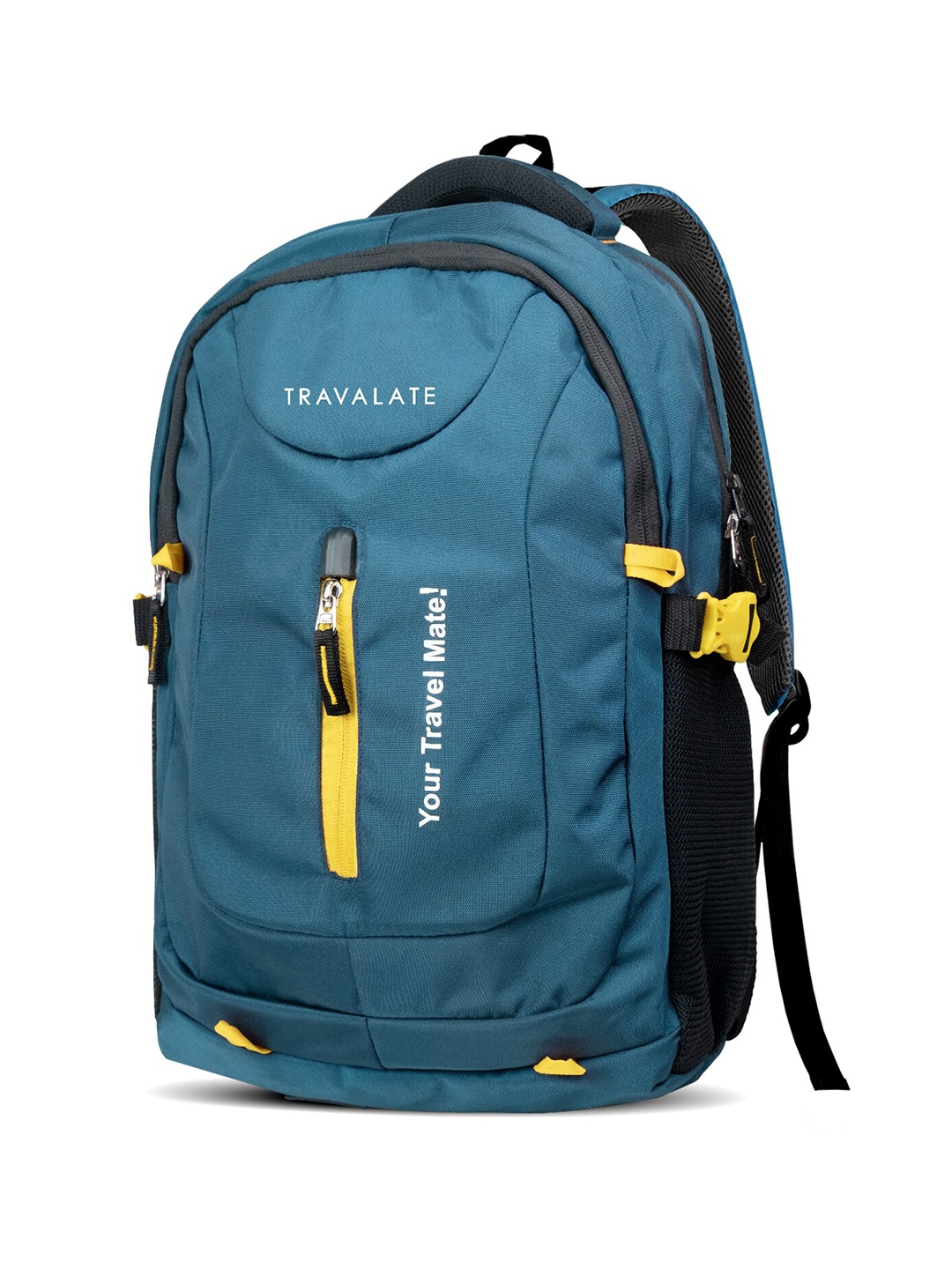 

TRAVALATE Unisex Brand Logo Printed Backpack, Teal