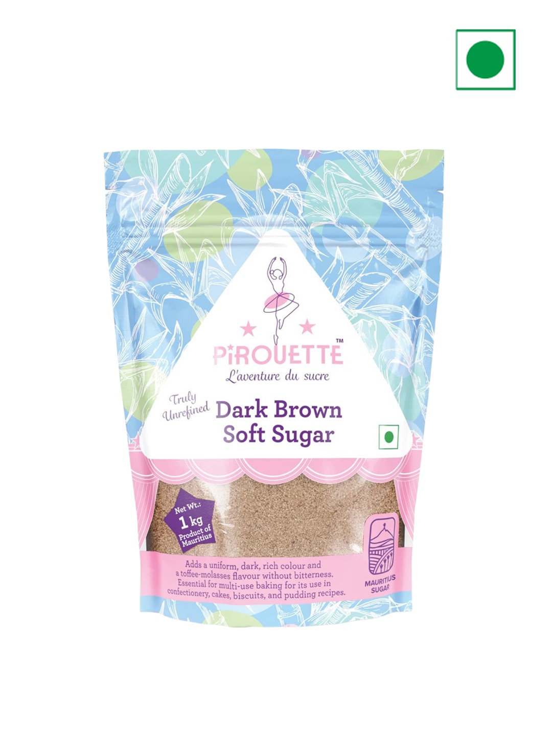 

Pirouette Dark Brown Soft Sugar 1 Kg, Pink