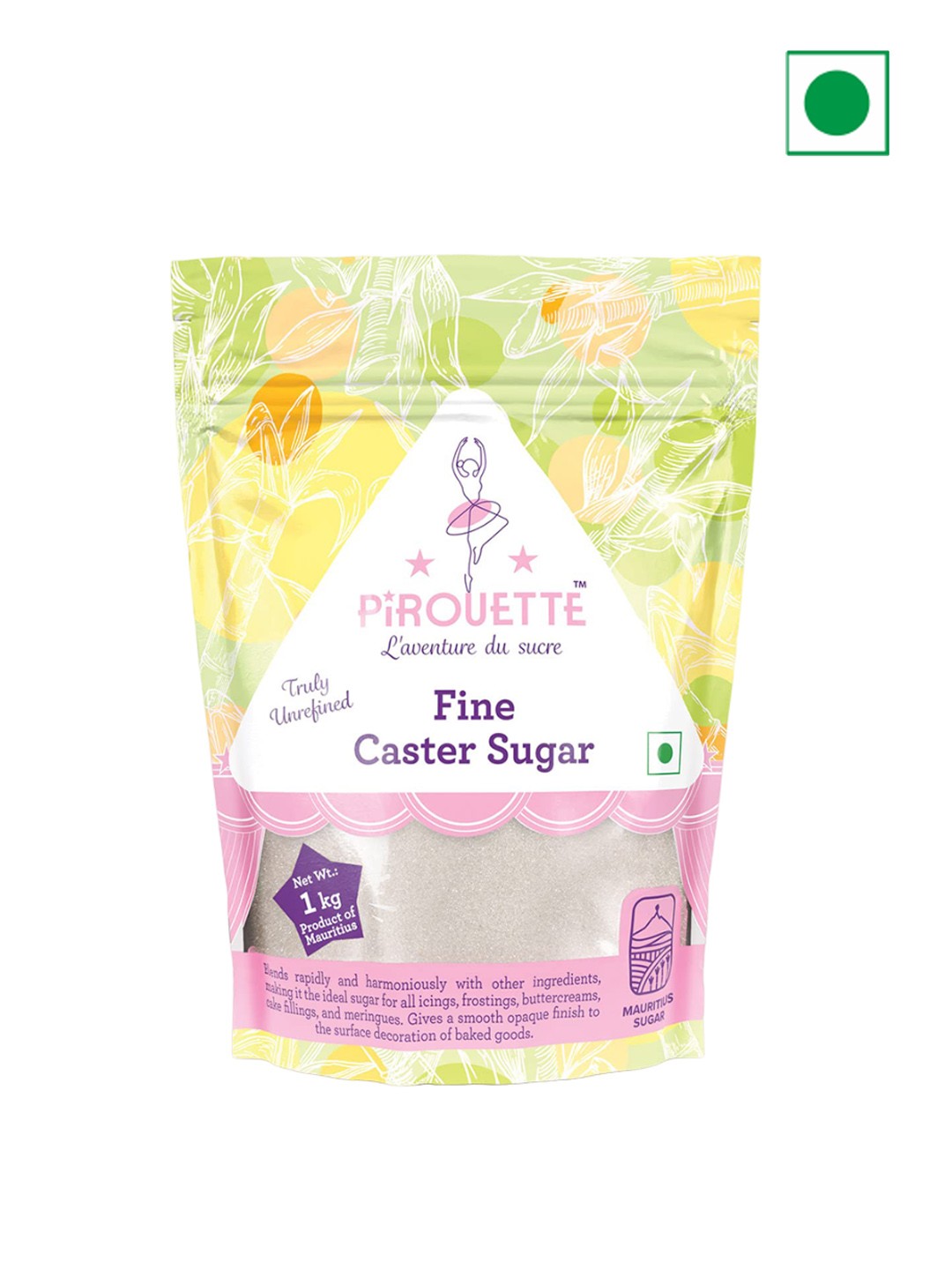 

Pirouette Fine Caster Sugar 1 Kg, Pink