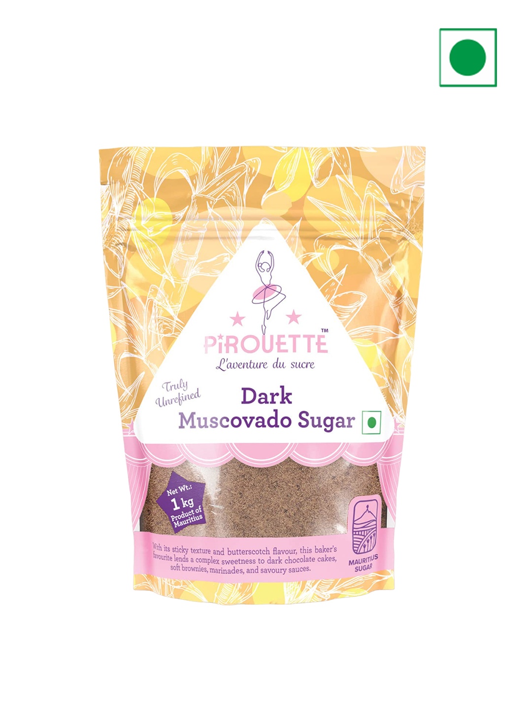 

Pirouette Dark Muscovado Sugar 1 Kg, Pink