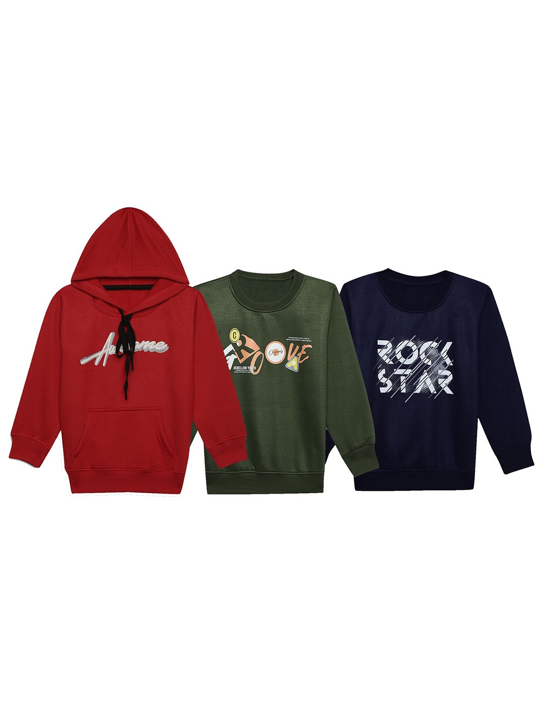 

MACK JONNEY Unisex Kids Multicoloured Printed Sweatshirt, Multi