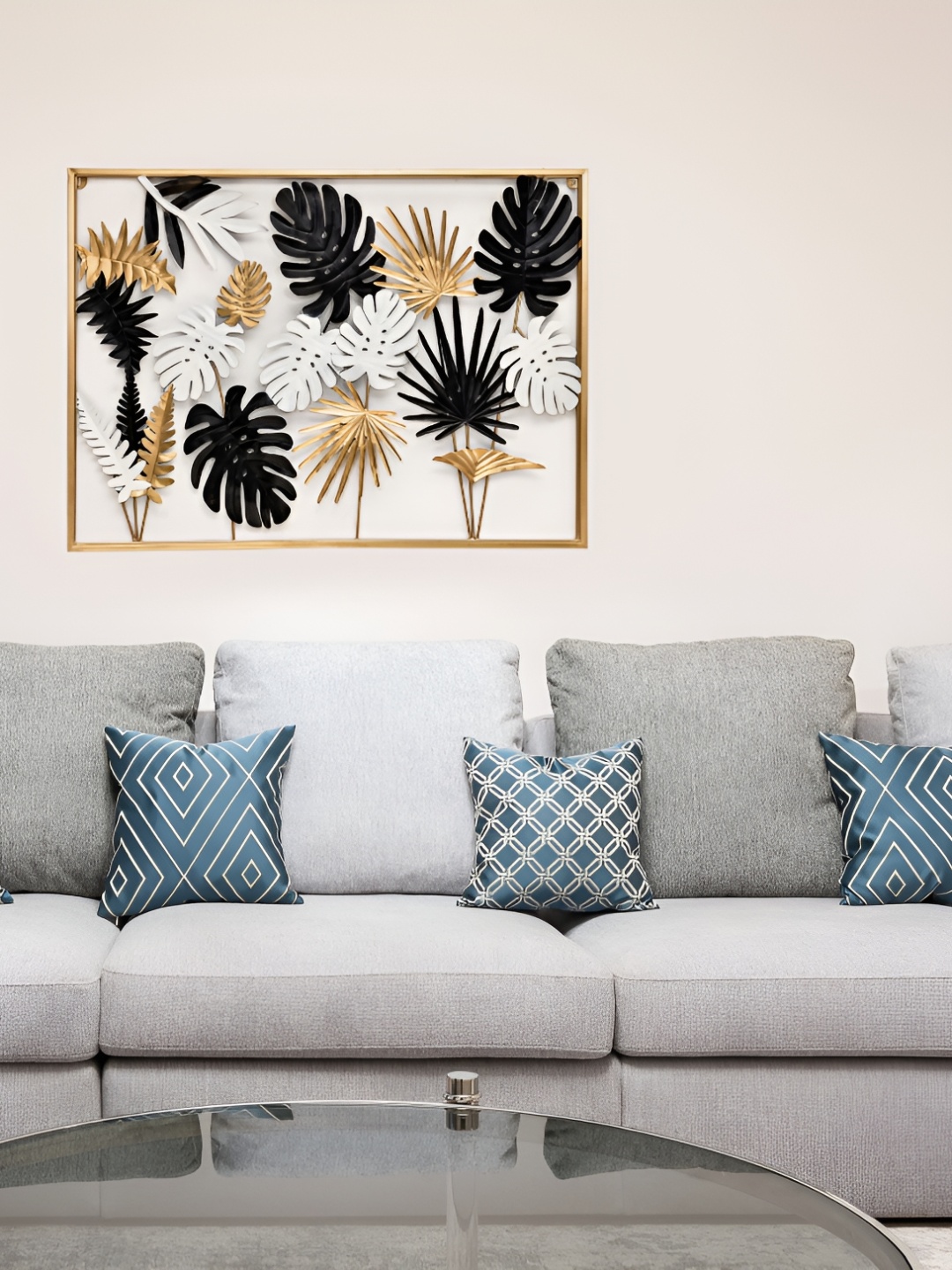 

HANDICRAFTS TOWN Black & Gold Toned Metal Wall Decor