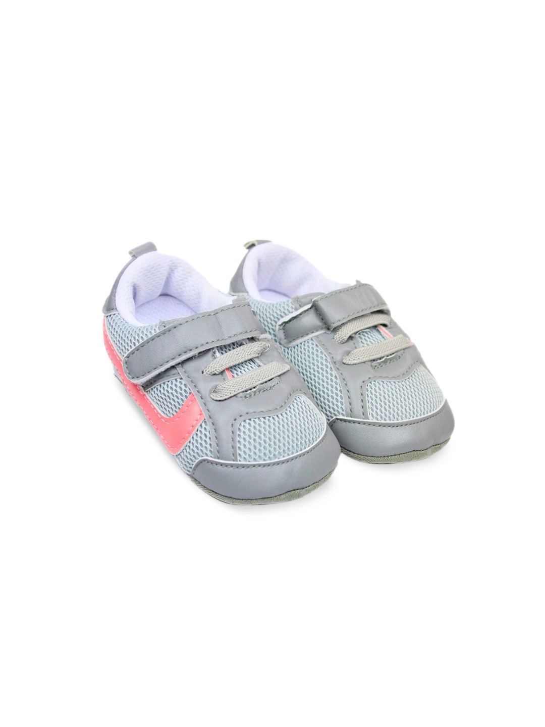 

BAESD Infants Textured Cotton Booties, Grey