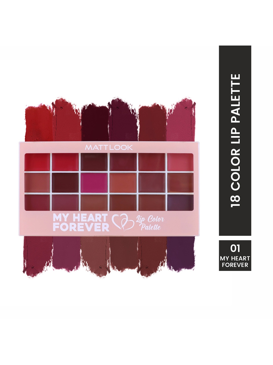 

MATTLOOK Lip Color Palette - My Heart Forever, Multi