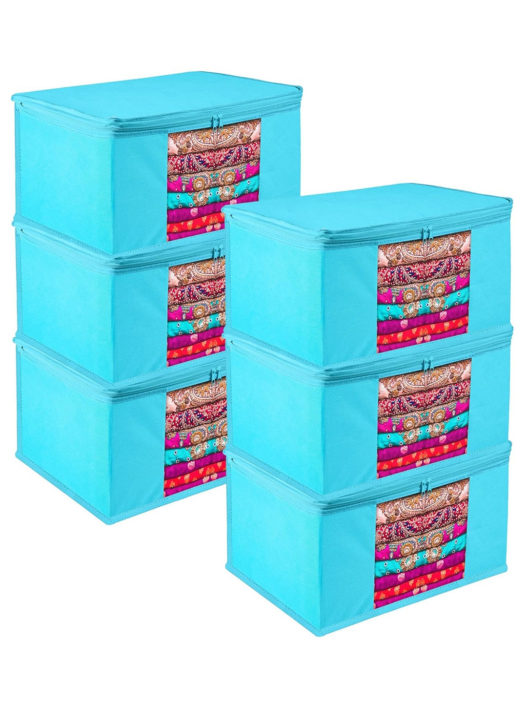 

Kuber Industries Green 6 Pieces Drawer Organiser
