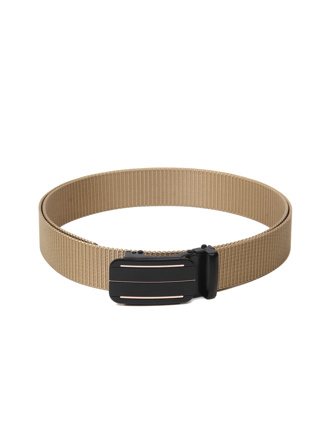 

Calvadoss Women Woven Design Wide Belt, Beige