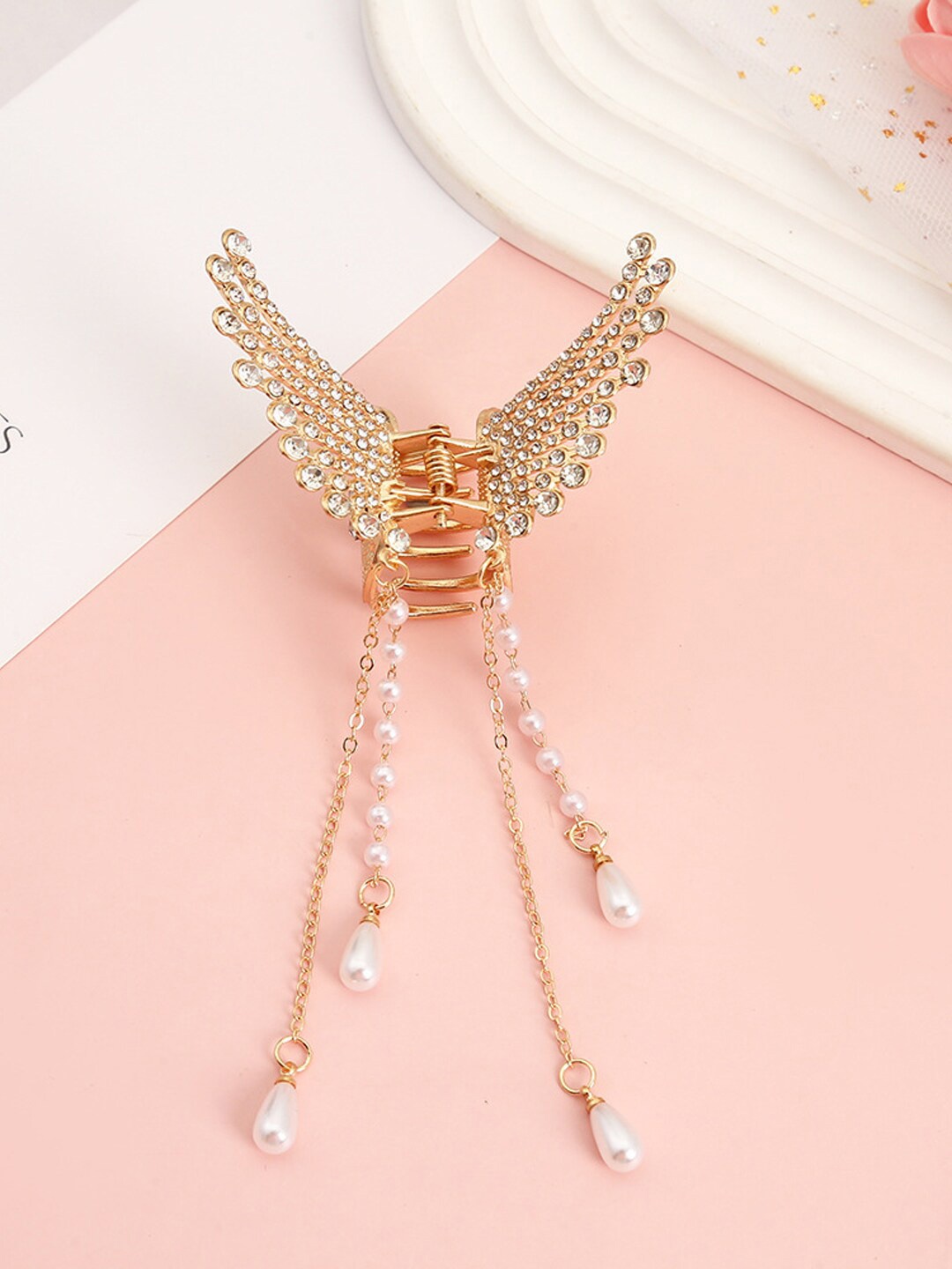 

Krelin Embellished Claw Clip, Gold