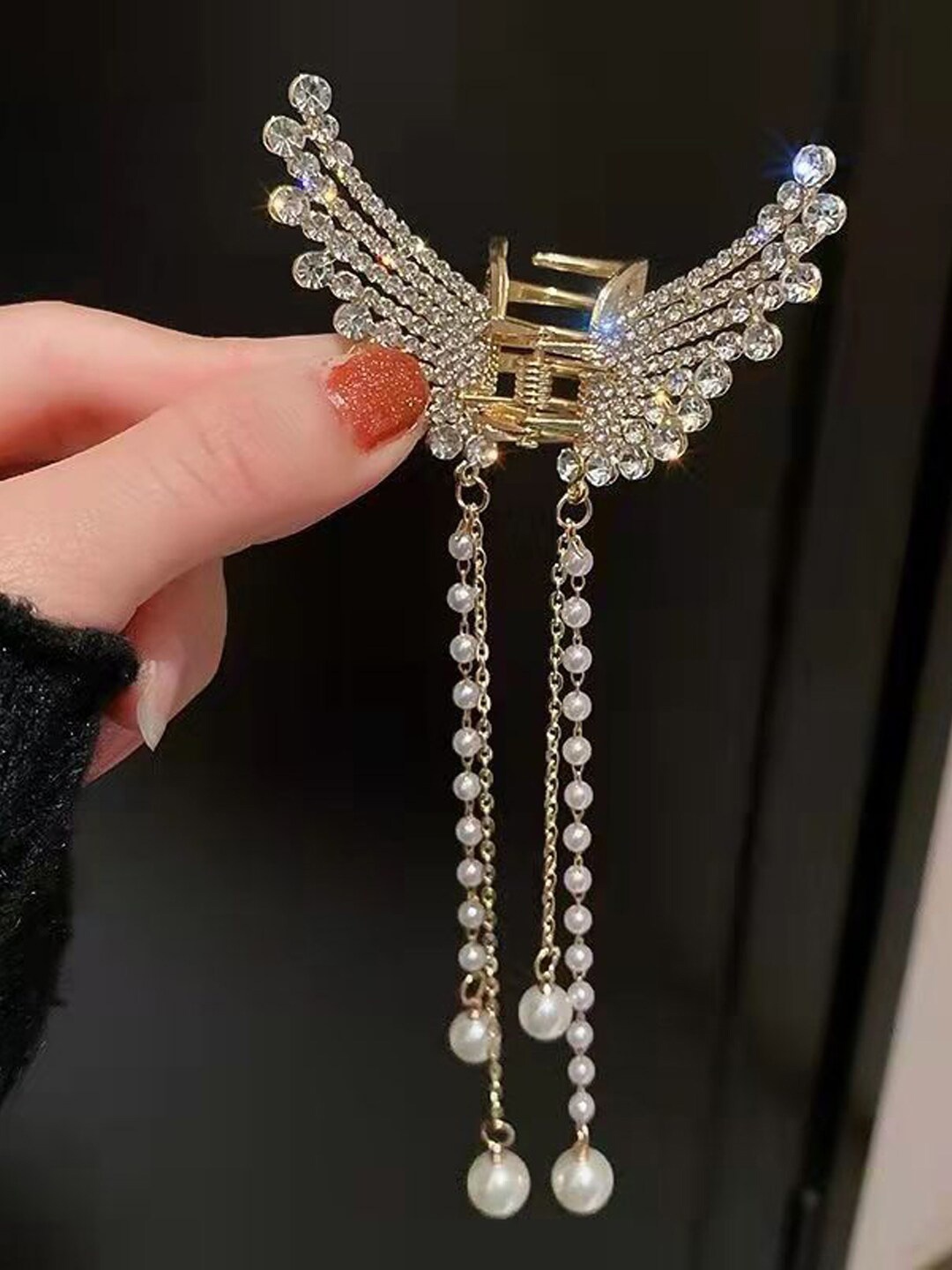 

Krelin Embellished Claw Clip, Gold