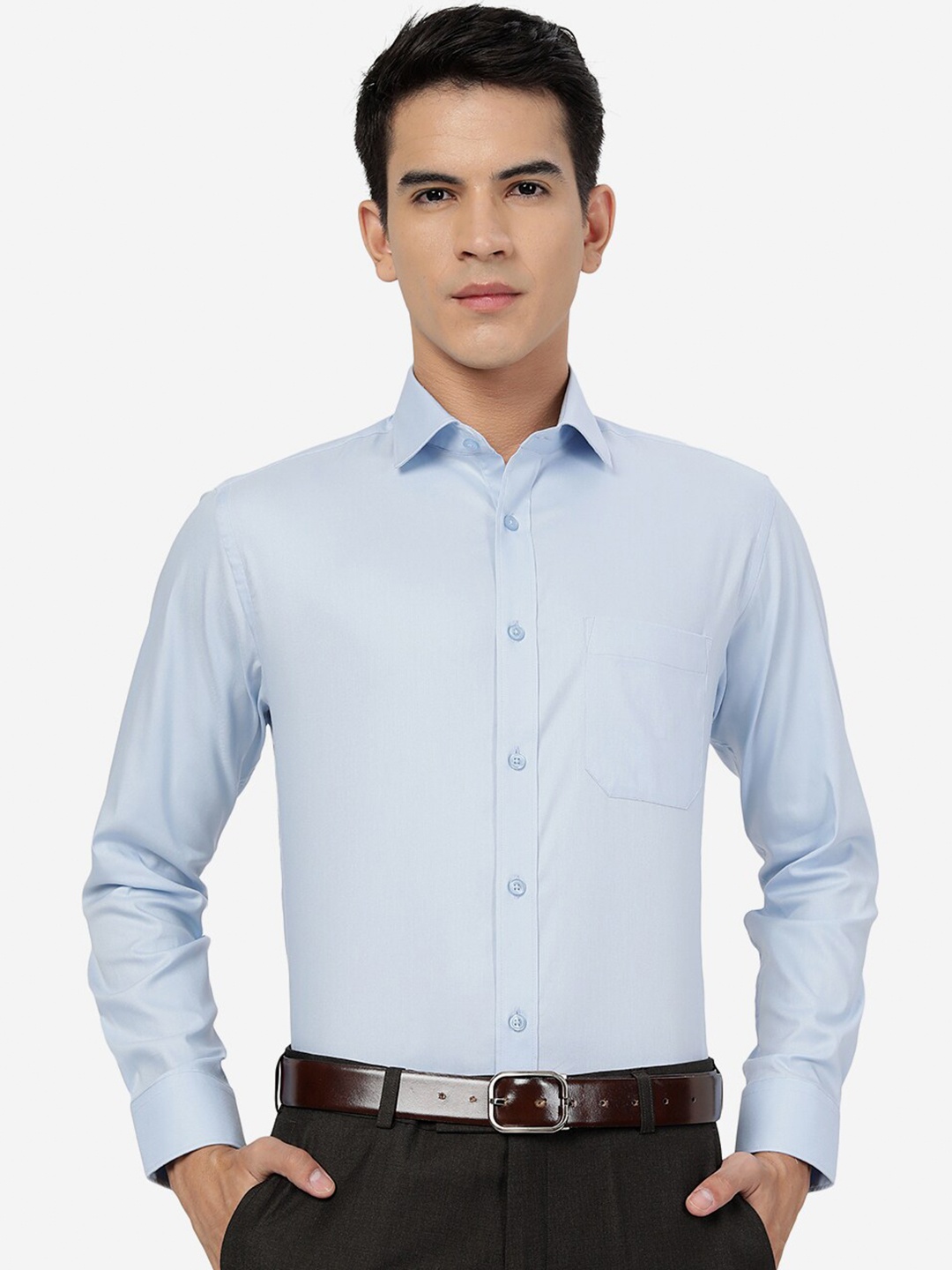 

Greenfibre Slim Fit Formal Shirt, Blue