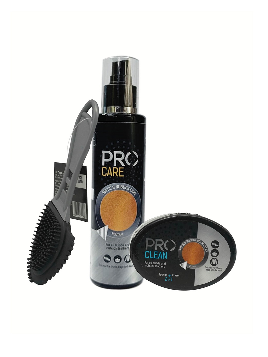 

PRO Set Of 3 Suede & Nubuck Shoe Cleaning & Color Kit, Black
