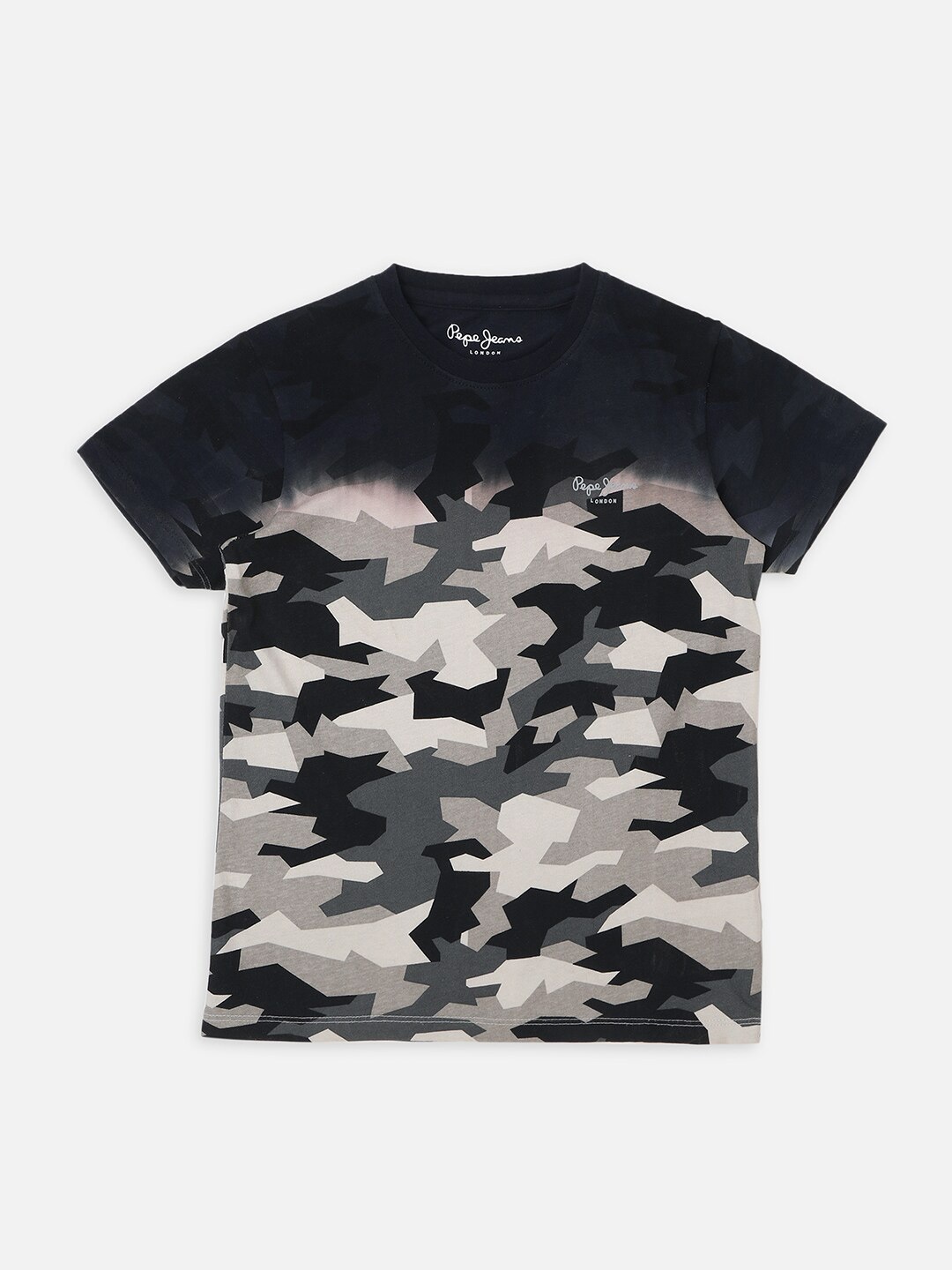 

Pepe Jeans Boys Camouflage Printed T-shirt, Grey