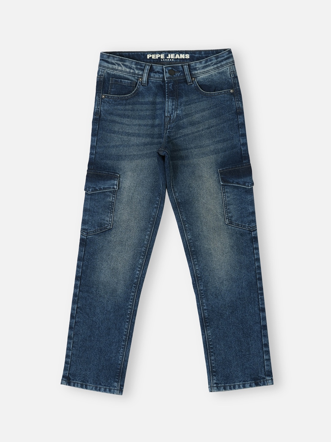 

Pepe Jeans Boys Relaxed Fit Light Fade Stretchable Jeans, Blue