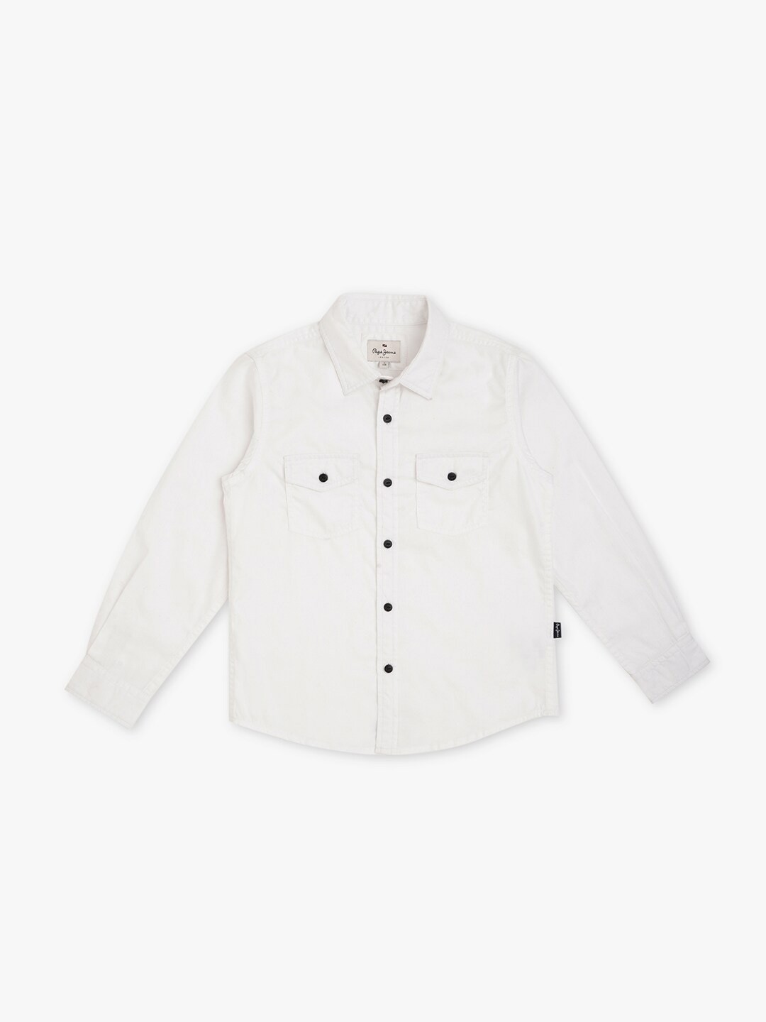 

Pepe Jeans Boys Spread Collar Pure Cotton Casual Shirt, White