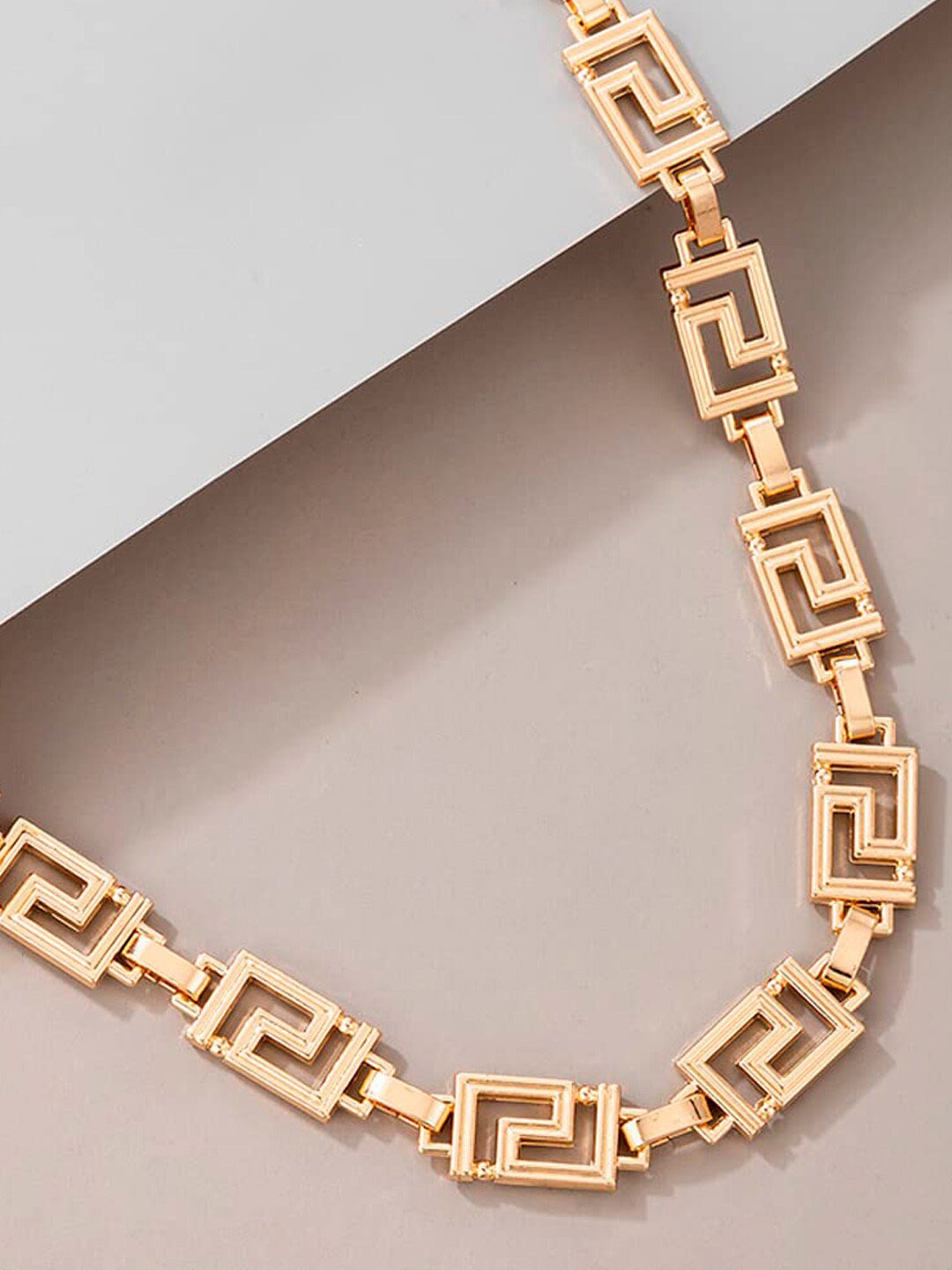 

OOMPH Geometric Choker Necklace, Gold