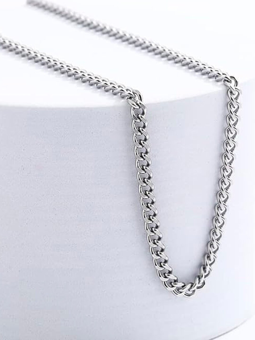 

OOMPH Men Stainless Steel Chain, Silver