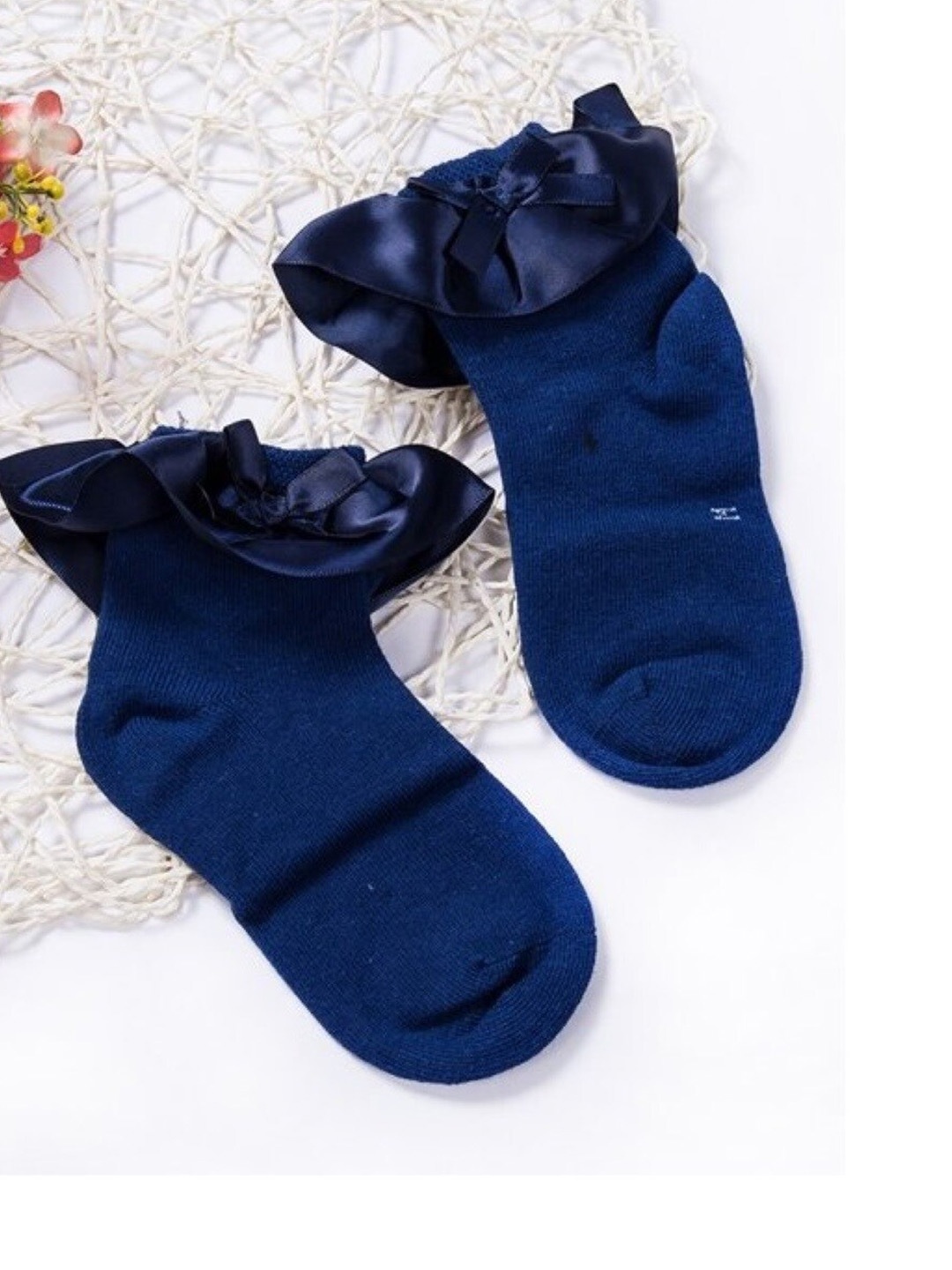 

EL REGALO Girls Patterned Above Ankle Length Socks, Blue
