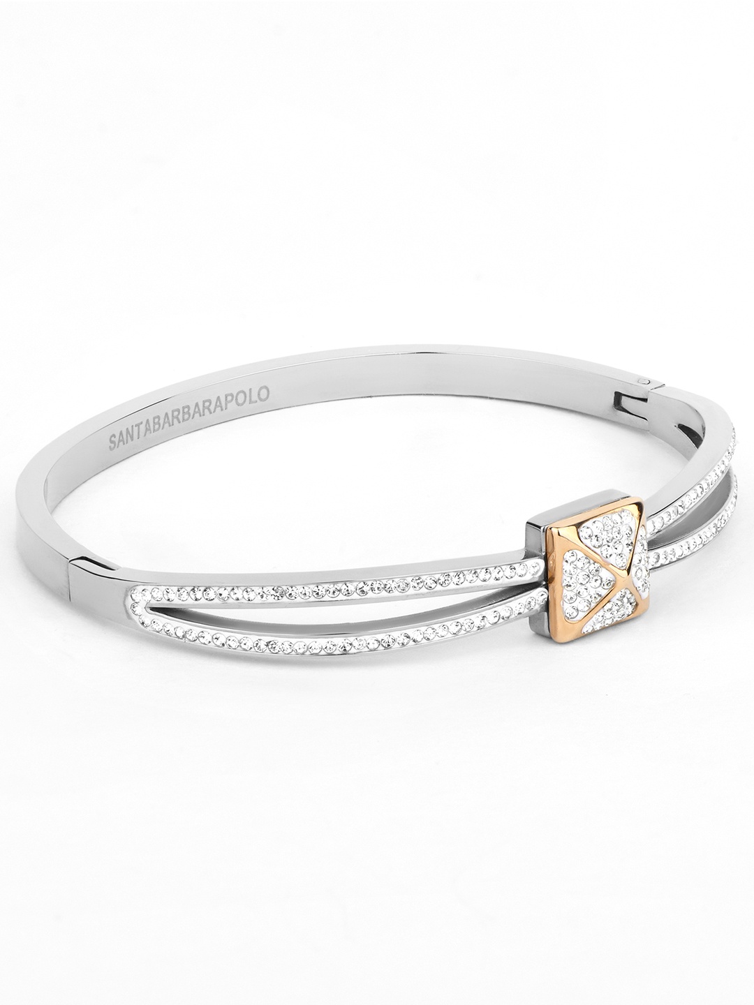 

SANTA BARBARA POLO & RACQUET CLUB Stainless Steel Stainless Steel Bracelet, Silver