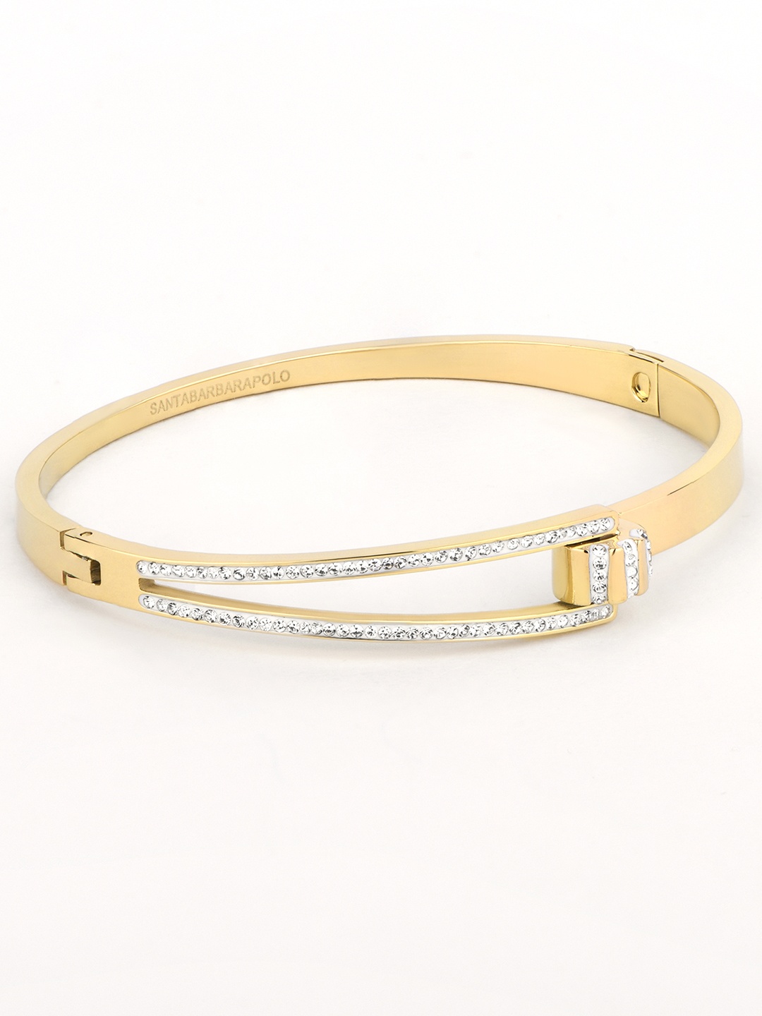 

SANTA BARBARA POLO & RACQUET CLUB Gold-Plated Stainless Steel Bracelet