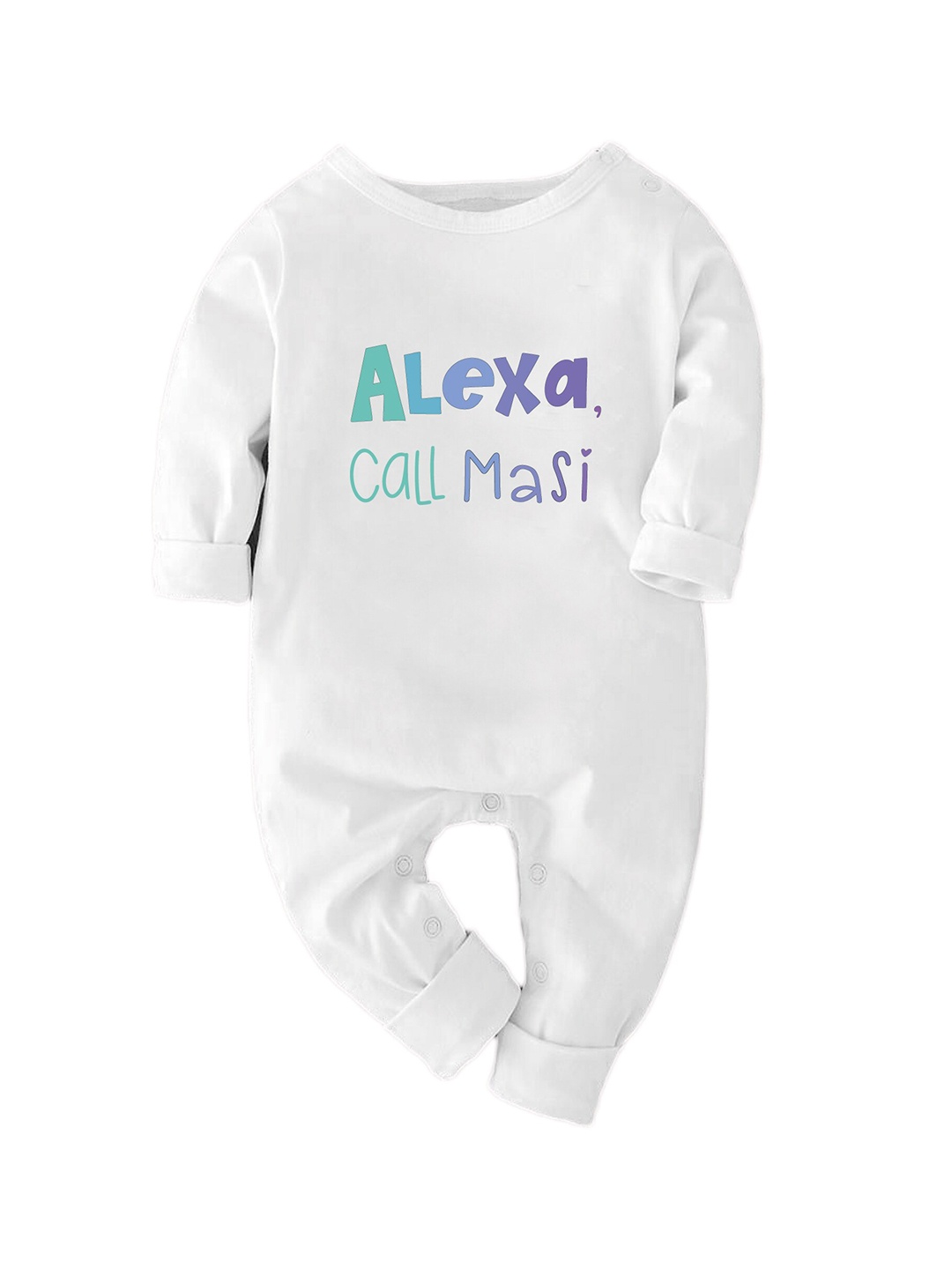 

Zeezeezoo Infants Kids Call Masi Printed Pure Cotton Romper, White
