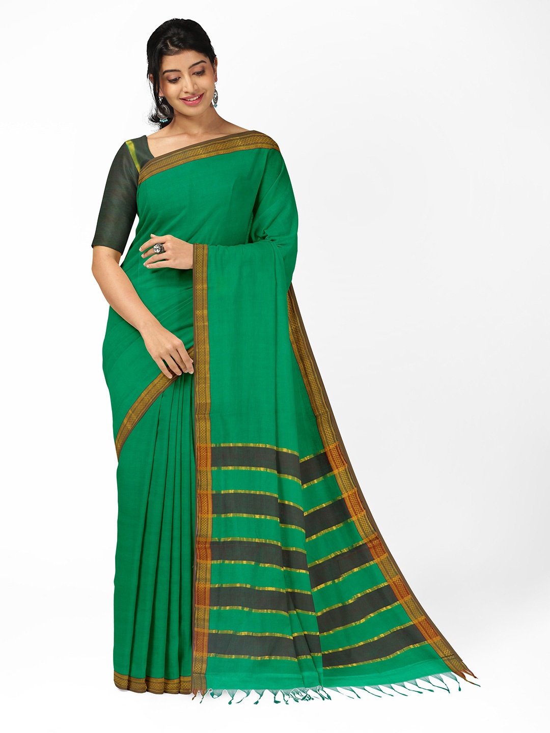 

APCO Green Pure Cotton Saree