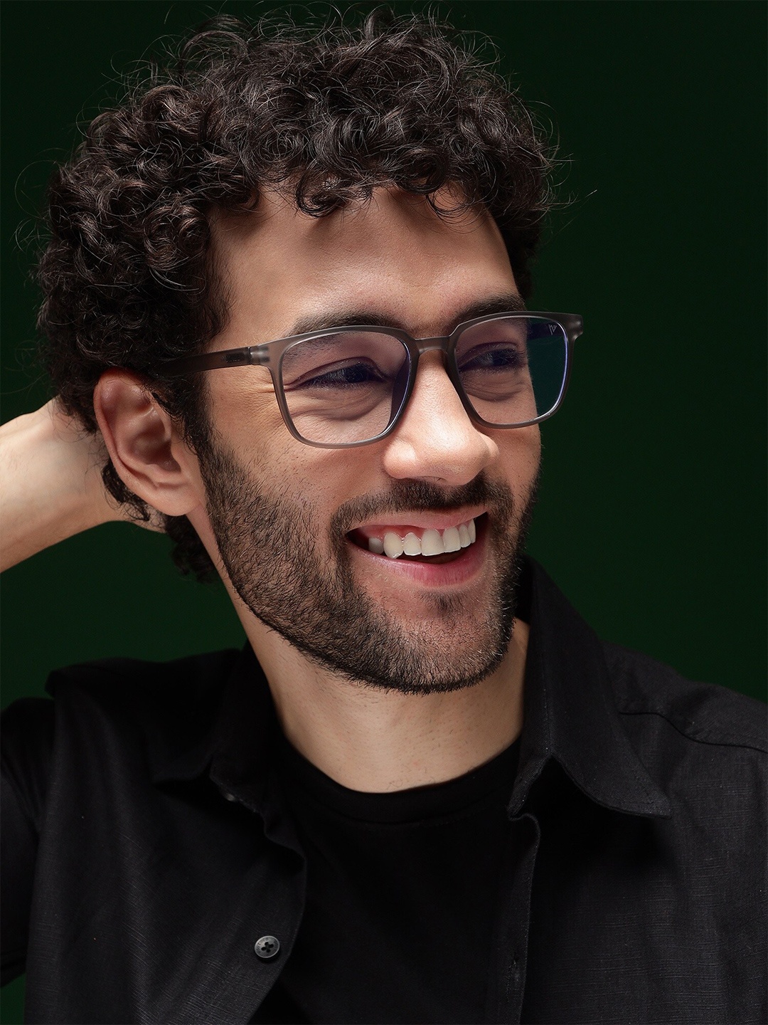 

Voyage Unisex Full Rim Square Frames, Grey