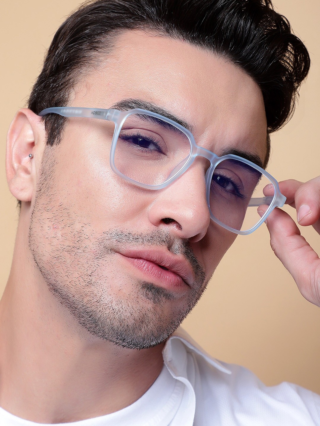 

Voyage Unisex Full Rim Square Frames, Blue