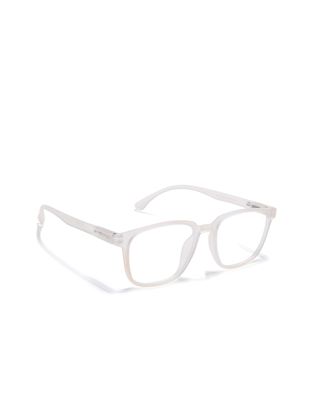 

Voyage Unisex Full Rim Square Frames, Transparent