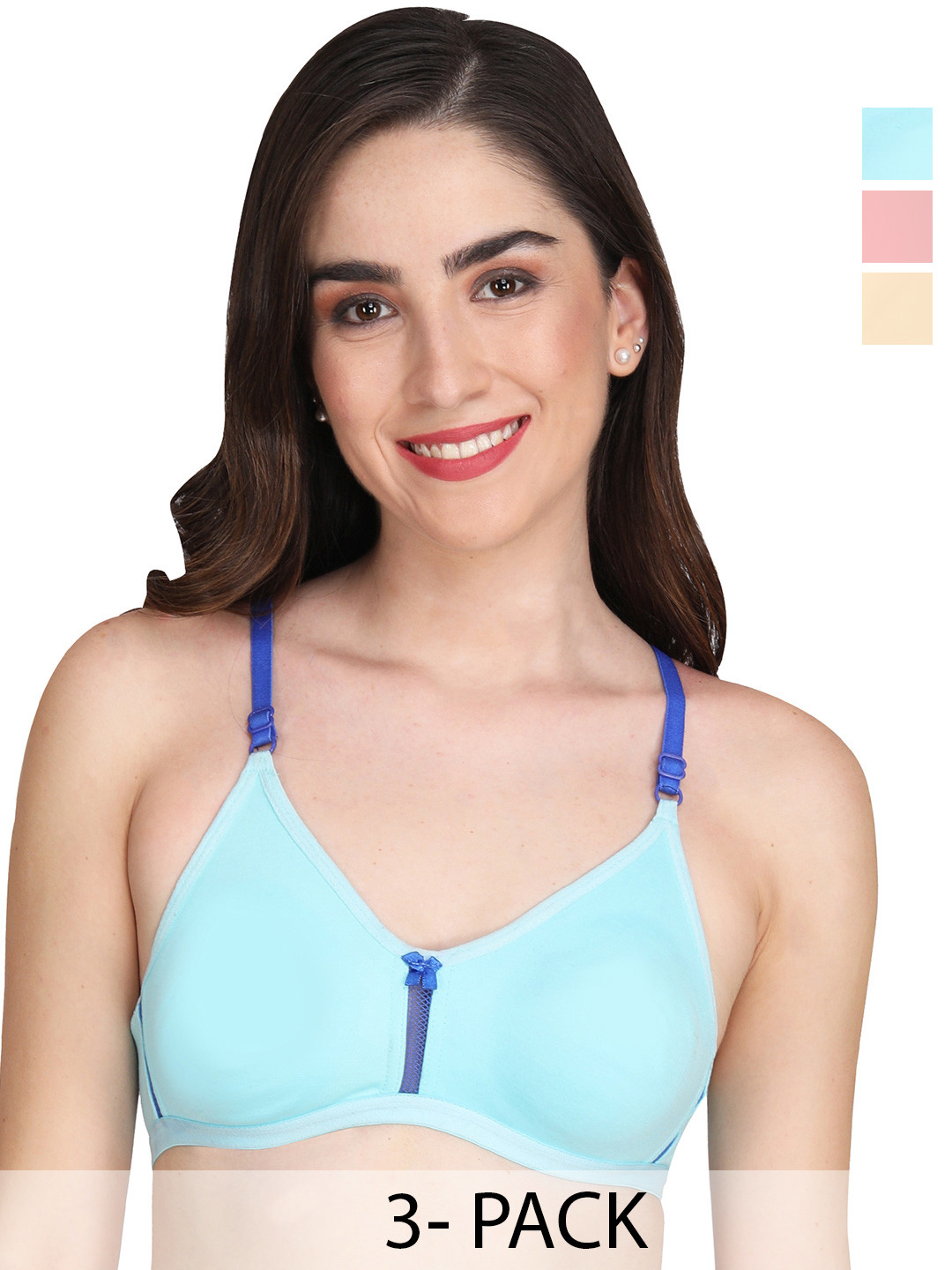 

Liigne Multicoloured Bra Full Coverage, Red
