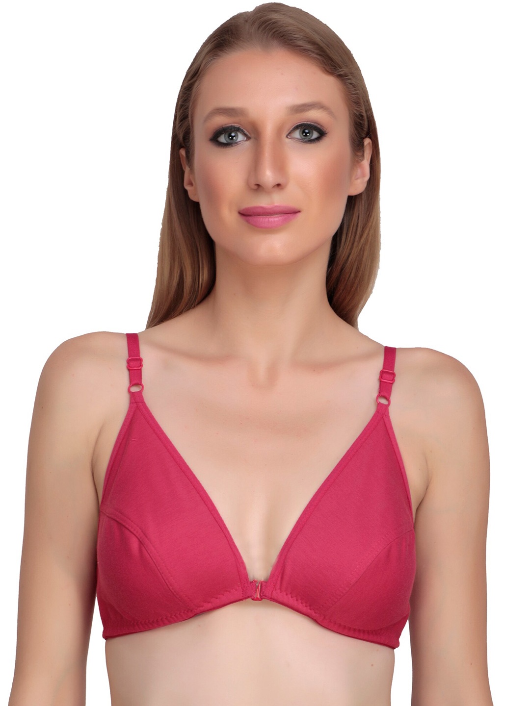 

Liigne Full Coverage Cotton Bra, Pink