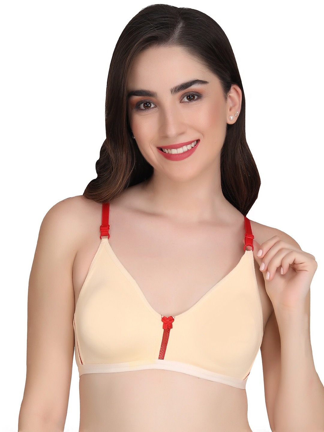 

Liigne Full Coverage Cotton Bra, Yellow