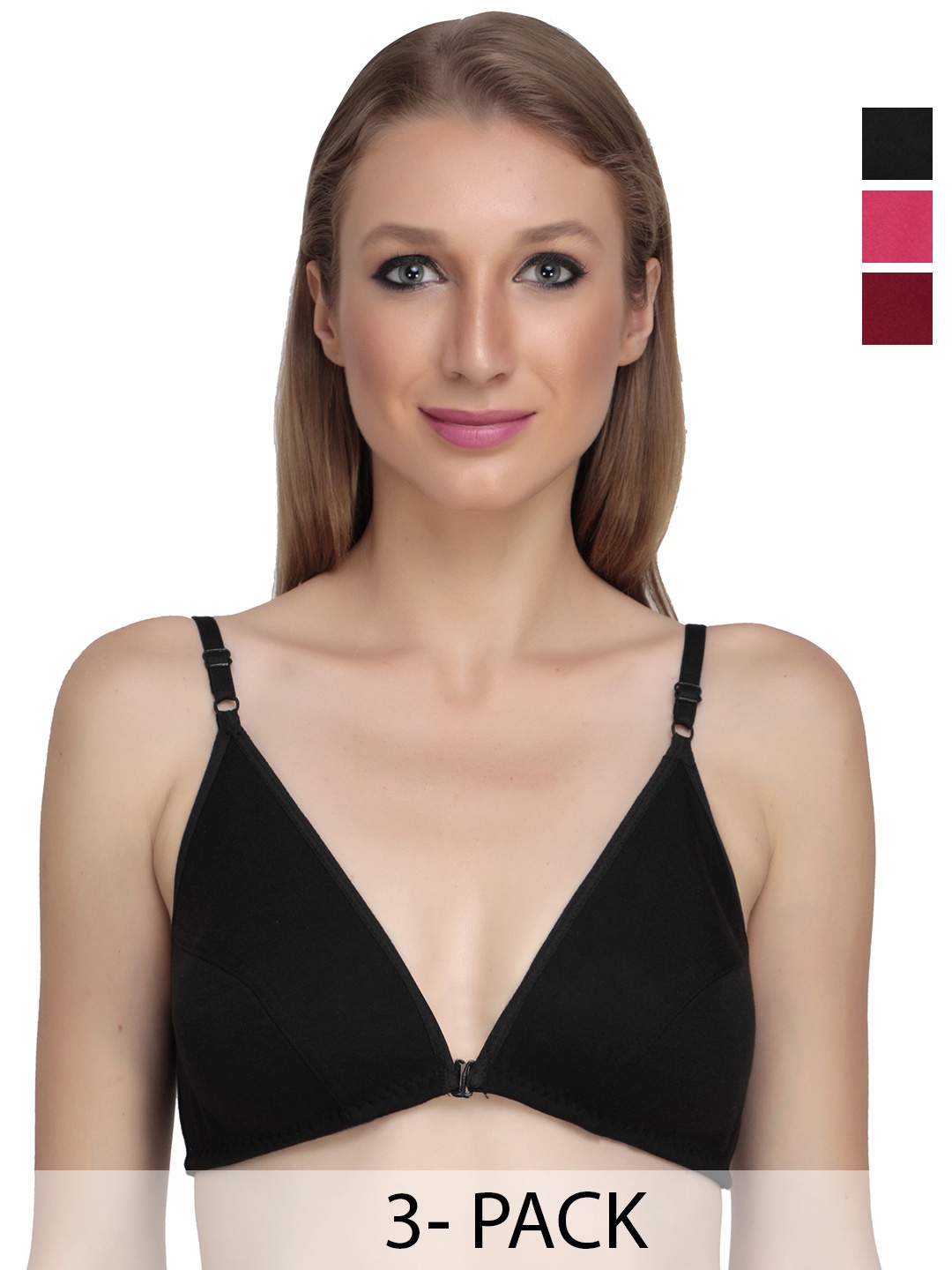 

Liigne Multicoloured Bra Full Coverage, Fuchsia