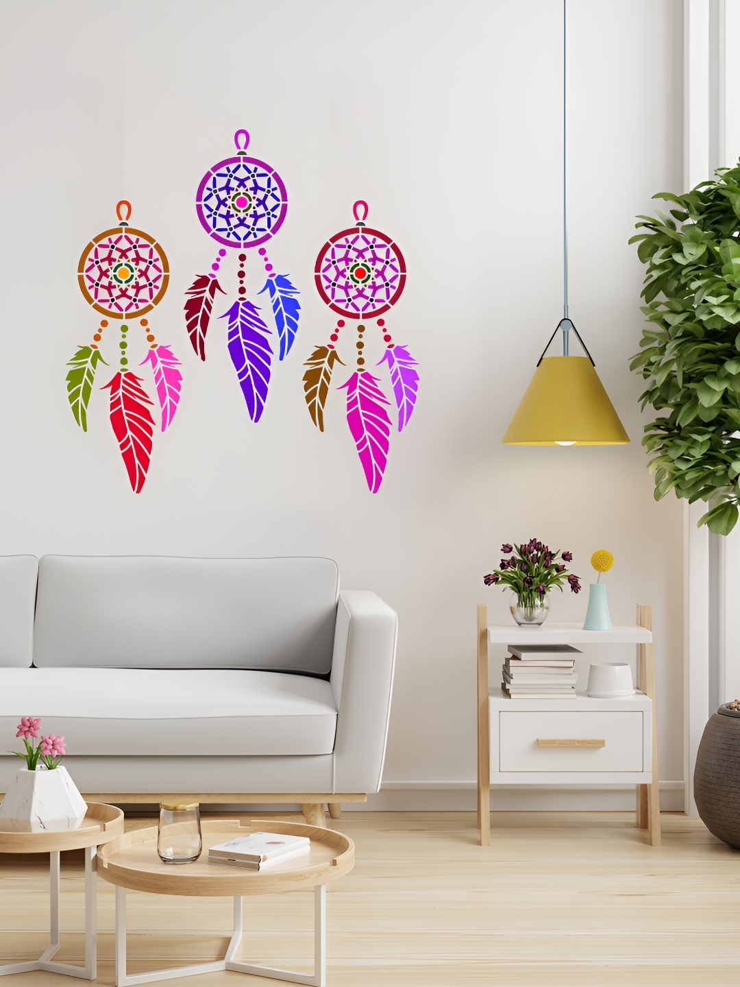 

KAYRA DECOR White & Black Visions Design Wall Stencil
