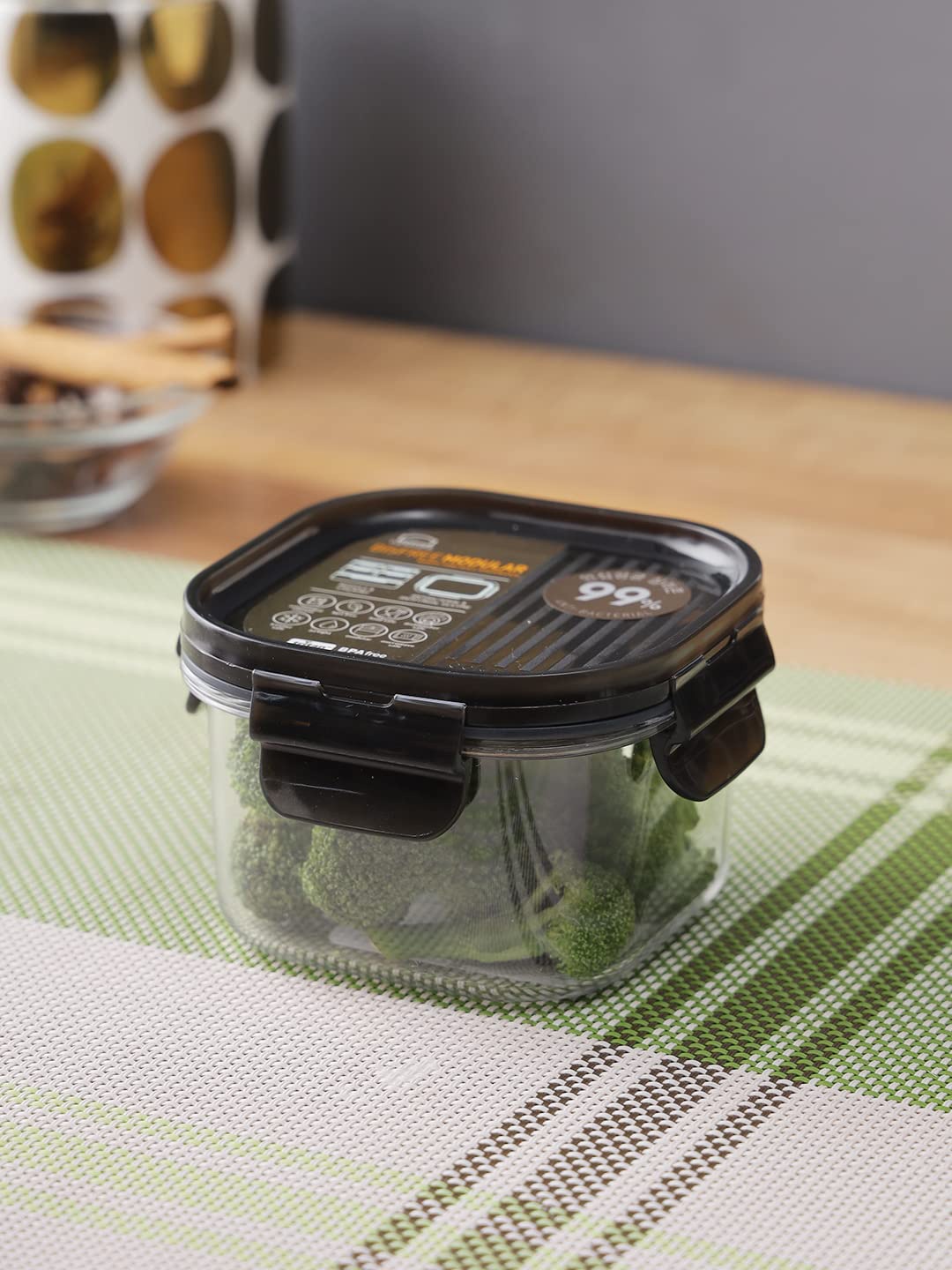 

Lock & Lock Transparent & Black Fridge Container 260 ml