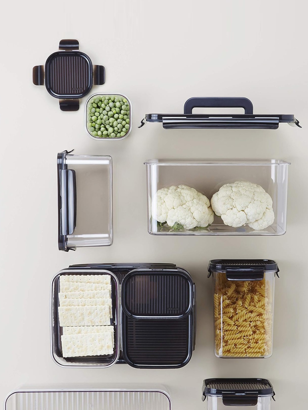 

Lock & Lock Transparent & Brown Bisfree Modular Food Storage Container 260 ml
