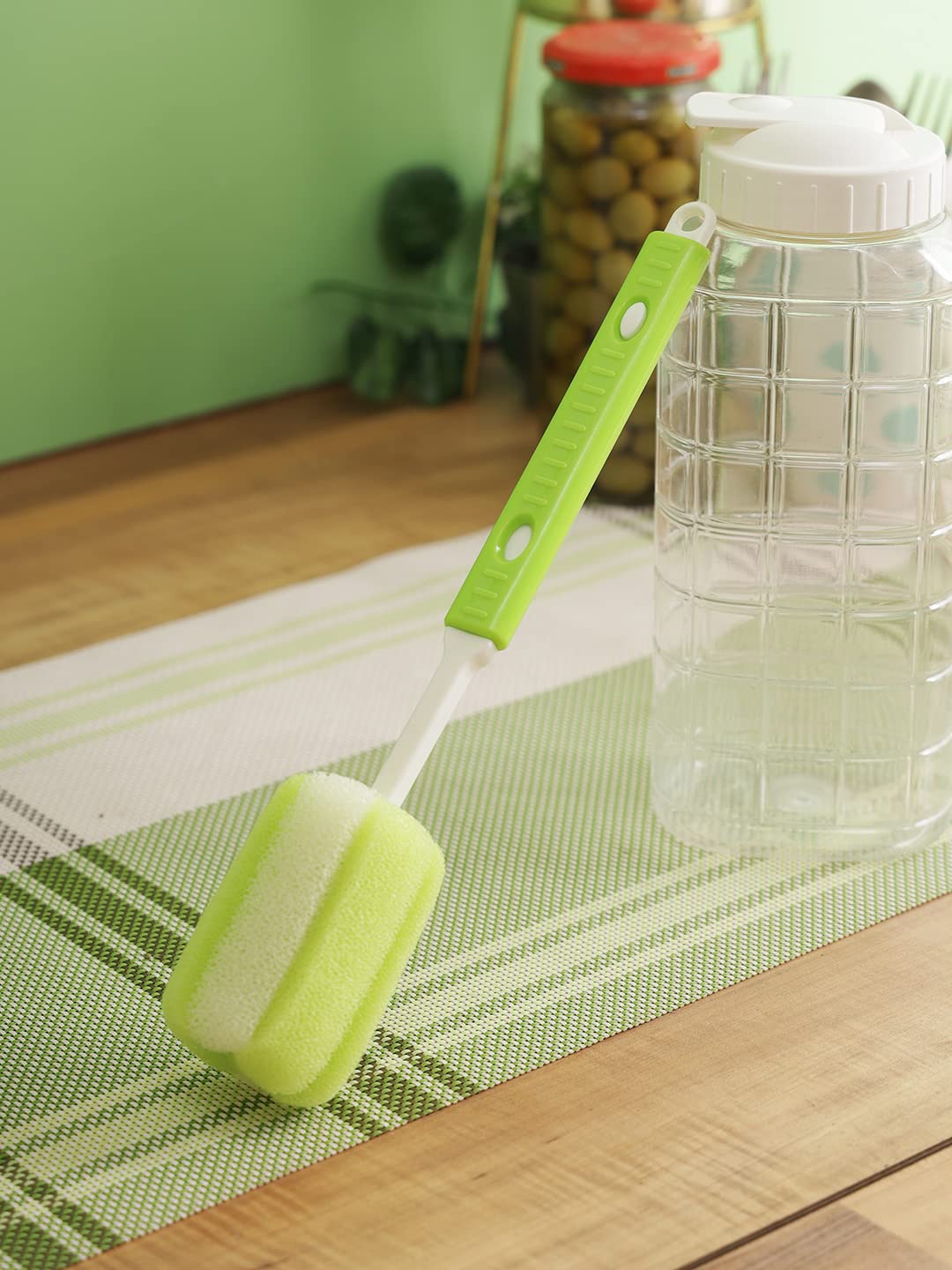 

Lock & Lock Sponge Brush Bottle Cleaner, Green