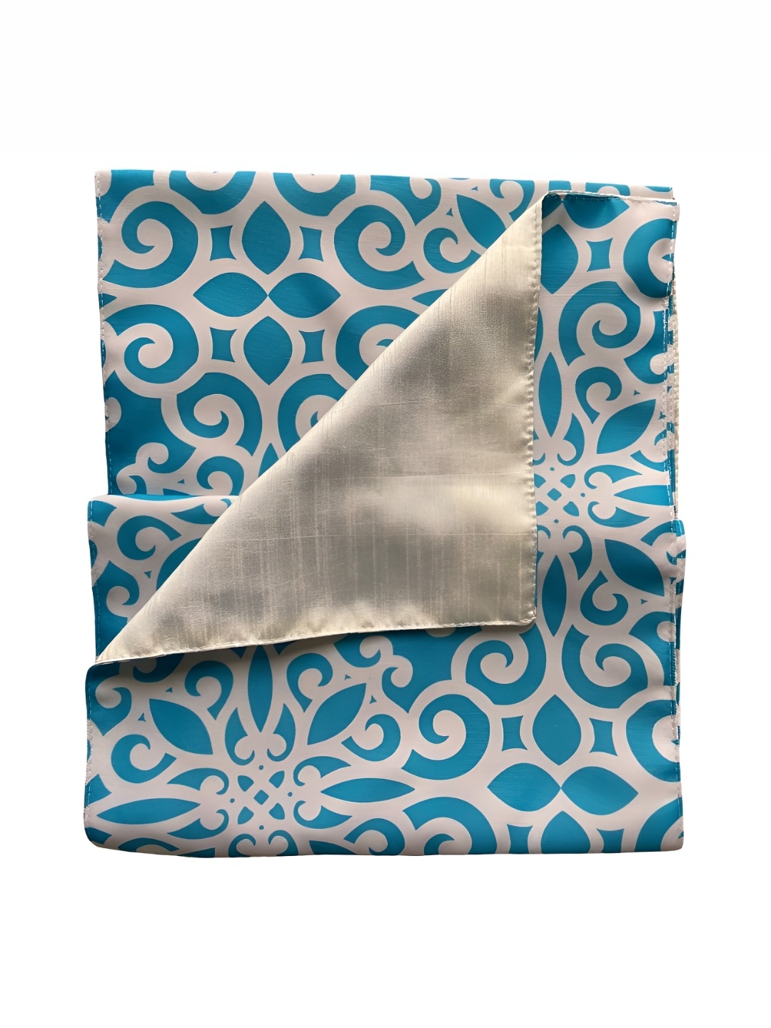 

HOMADORN Teal Ethnic Motifs Printed Table Runner