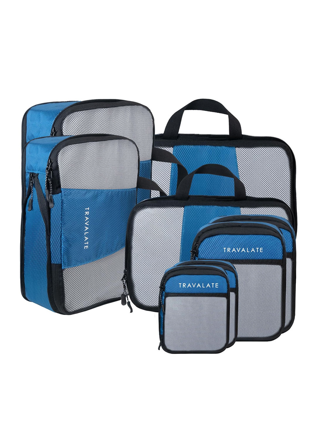 

TRAVALATE Blue Set of 8 Reusable Multi-Utility Organisers