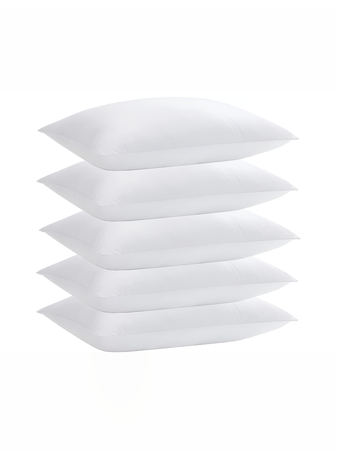 

LINENOVATION White 5 Pieces Fibre Filled Lightweight Sleep Pillow