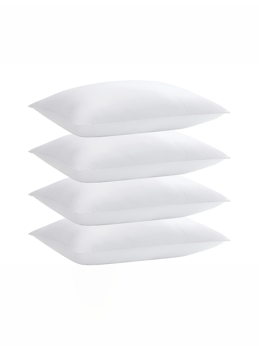 

LINENOVATION White 4 Pieces Fibre Filled Lightweight Sleep Pillow