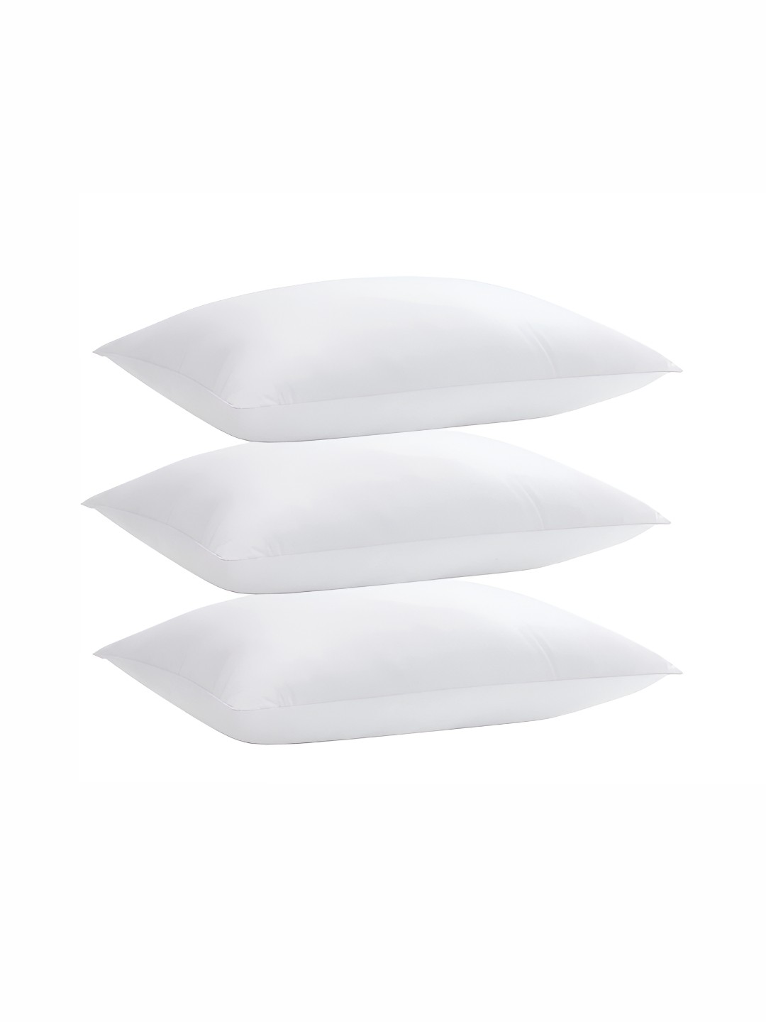 

LINENOVATION White 3 Pieces Fibre Filled Lightweight Sleep Pillow