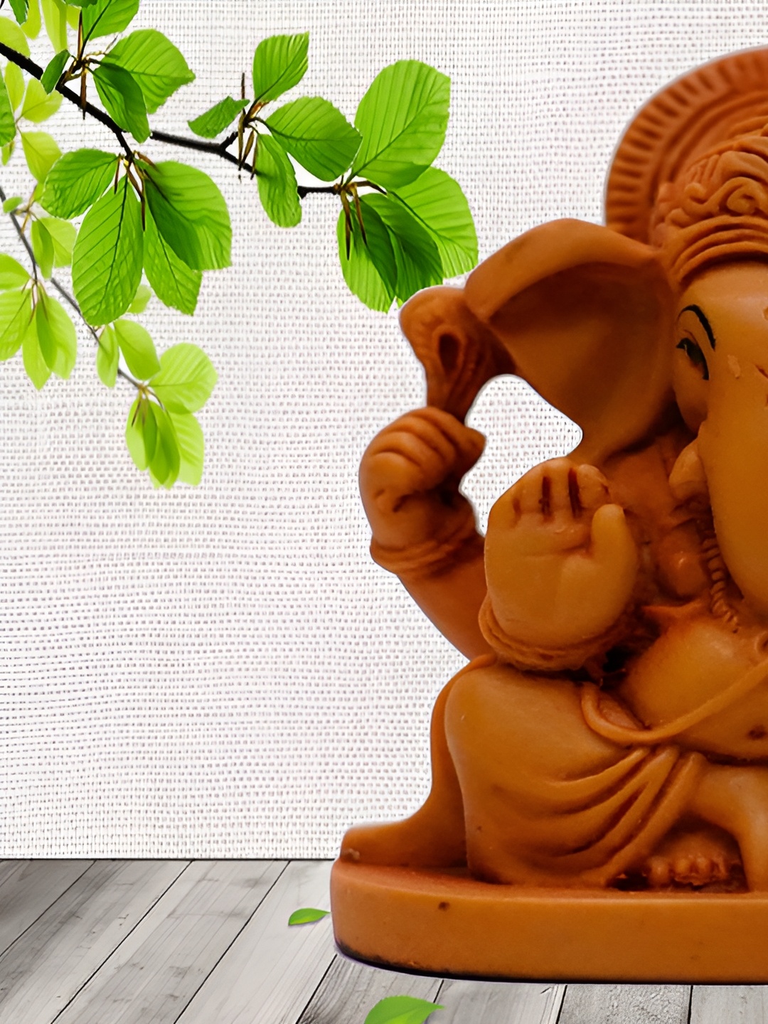 

KARIGHAR Brown Religious Idol Showpiece
