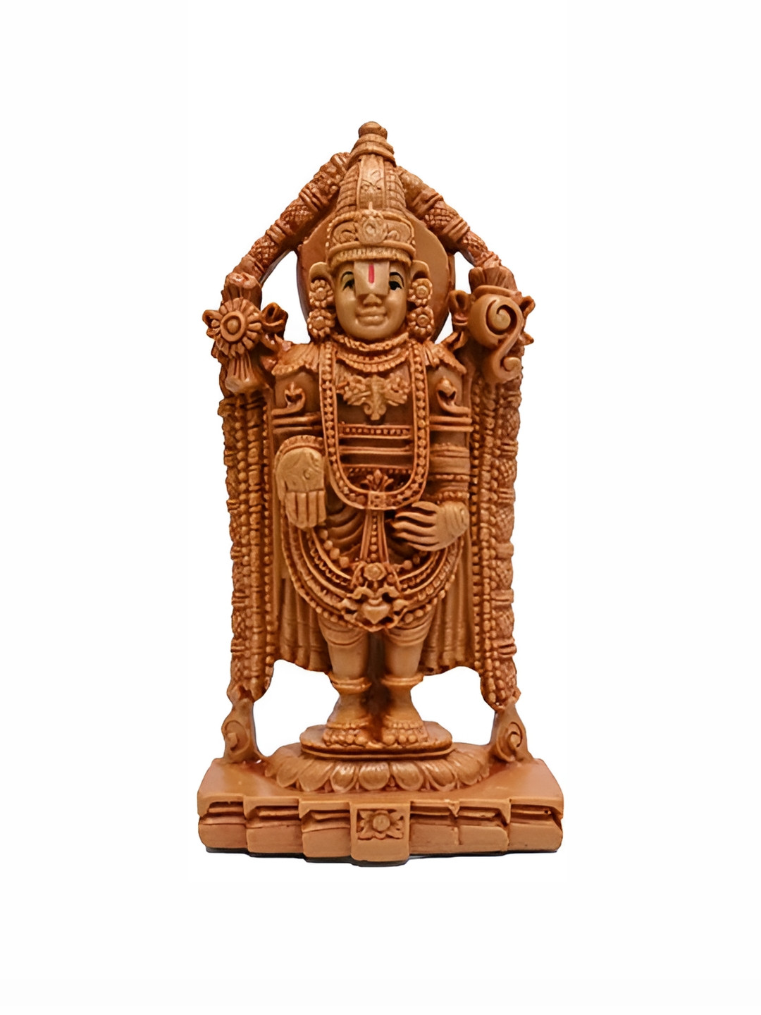 

KARIGHAR Brown Lord Vishnu Religious Idol Showpiece