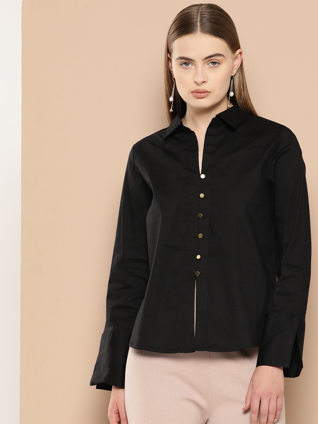 

Chemistry Full Sleeves Casual Shirt, Black