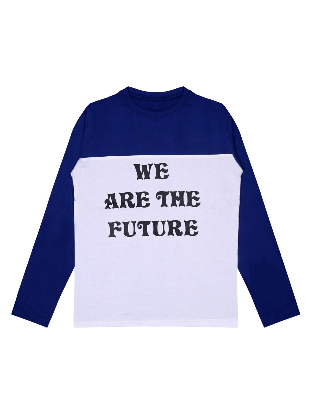 

CoolTees4U Boys Typography Printed Cotton T-Shirt, Blue