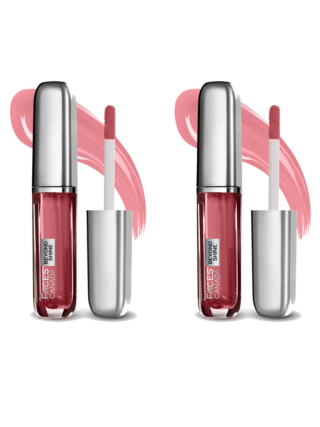 

FACES CANADA Set of 2 Beyond Shine Lip Gloss with Macadamia Oil 3ml each - Baebe 03, Pink