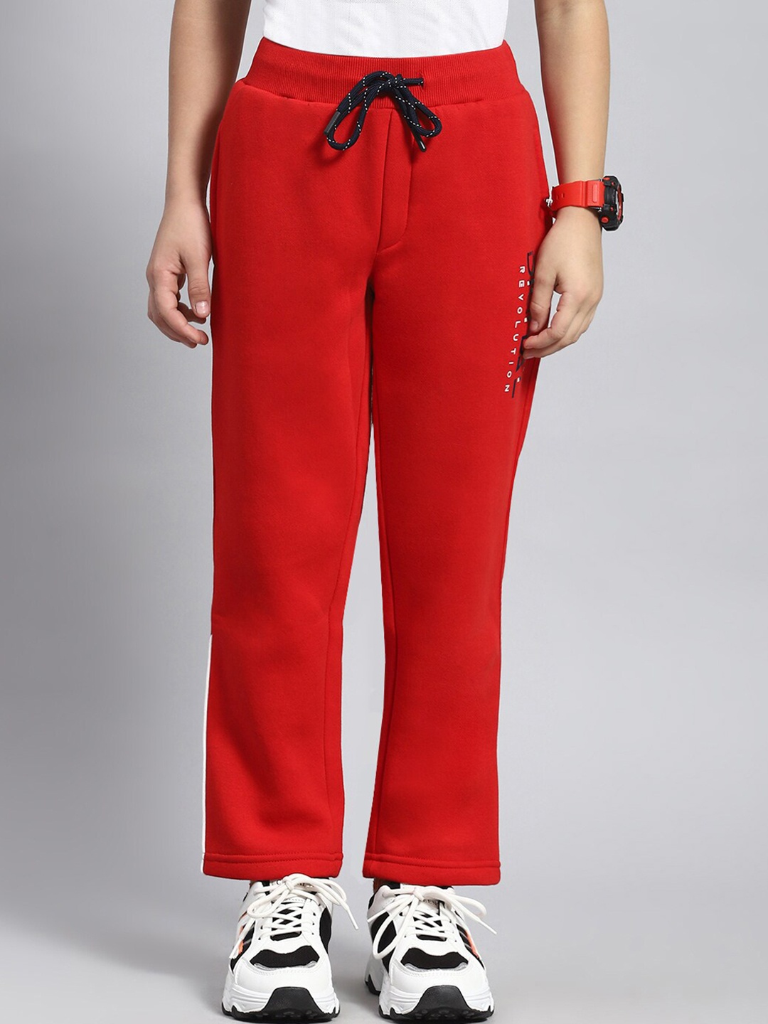 

Monte Carlo Boys Mid Rise Track Pant, Red