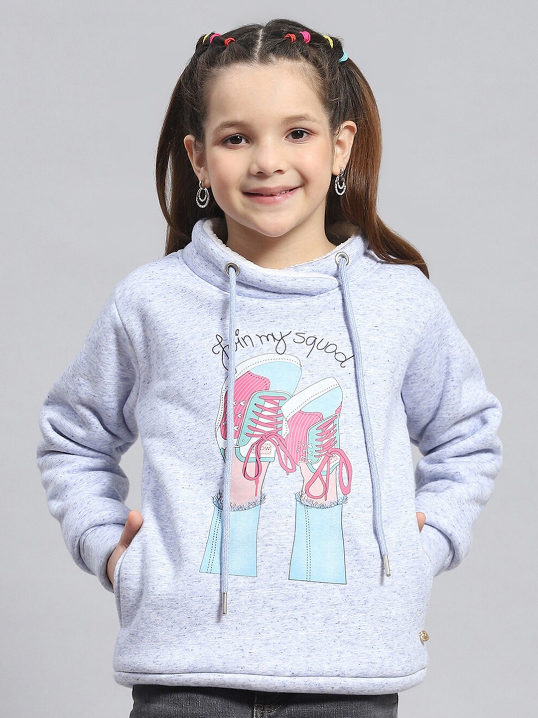 

Monte Carlo Girls Graphic Printed Sweatshirt, Blue